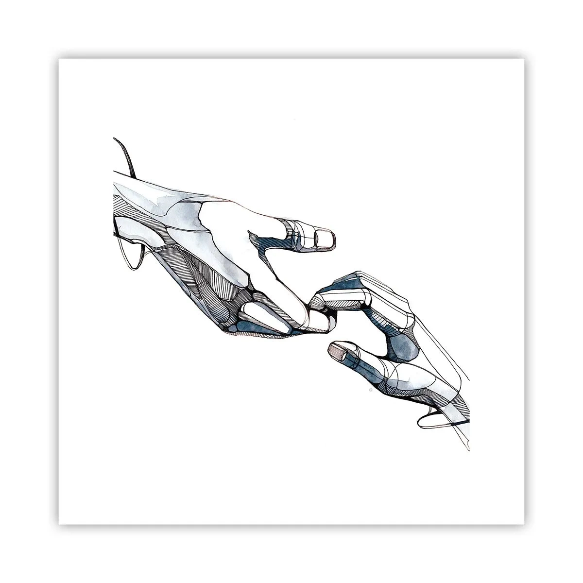 Poster - Een goed gebaar - 30x30 cm