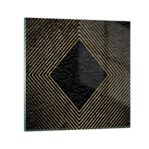 Schilderen op glas - Geometrie in glamoureuze stijl - 40x40 cm