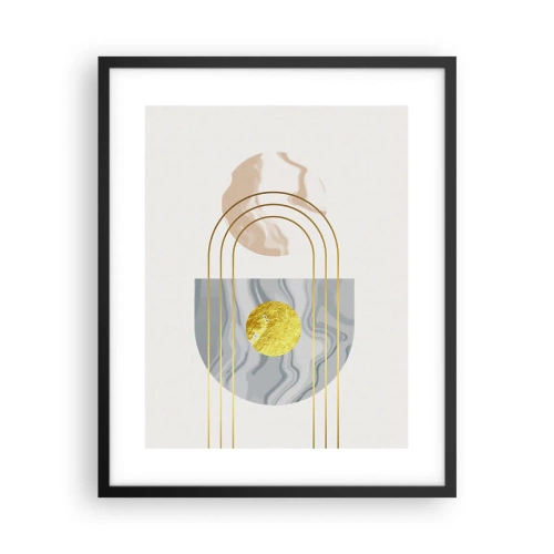 Poster in een zwarte lijst - Helderheid en schittering - 40x50 cm