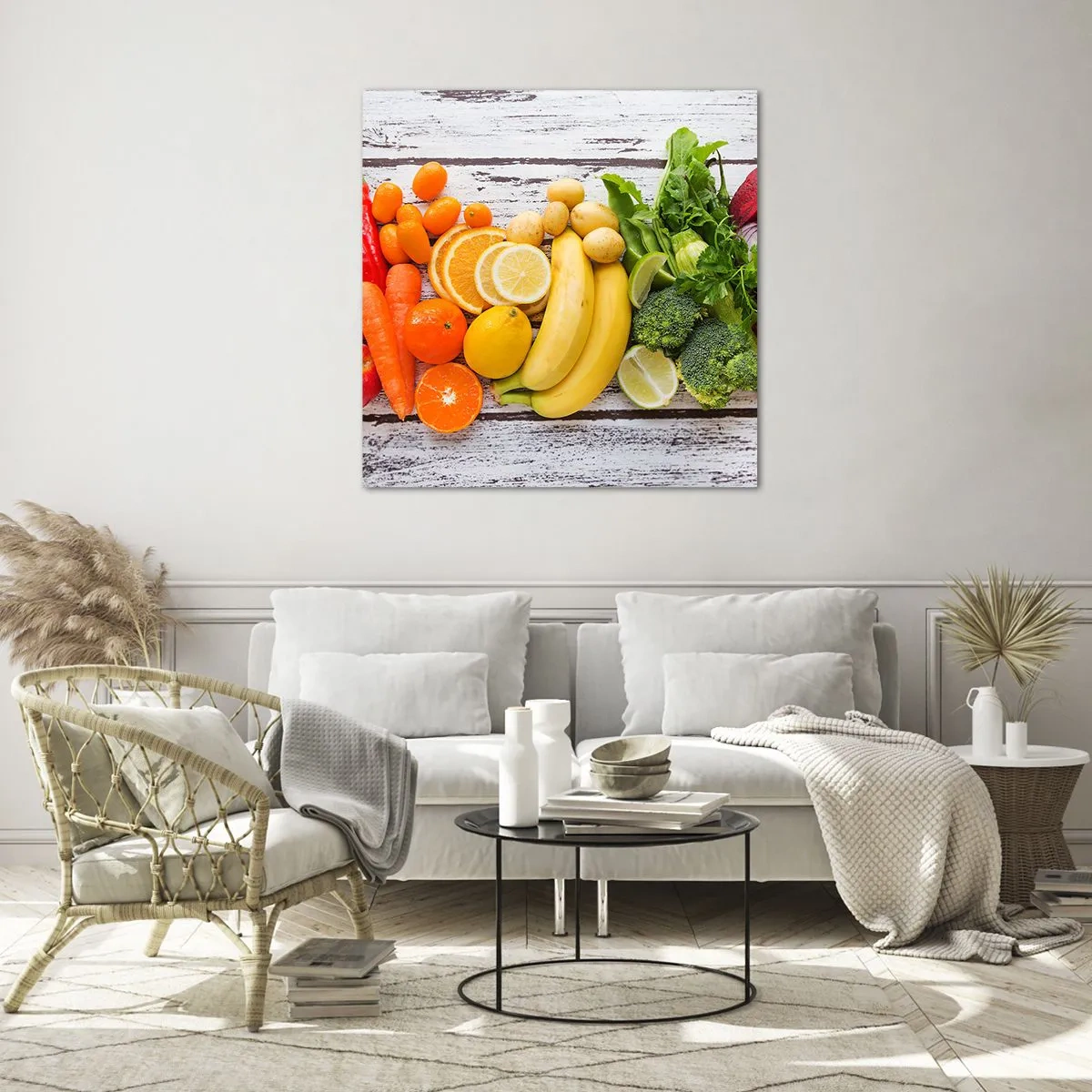 Schilderen op glas - Het is niet genoeg? - 70x70 cm