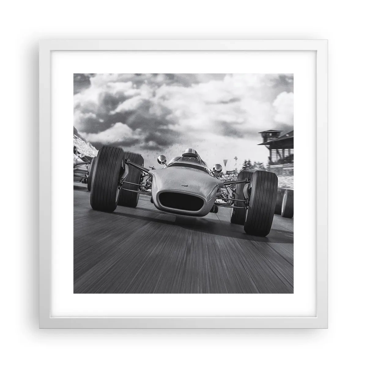 Poster in een witte lijst - Er is kracht! - 40x40 cm