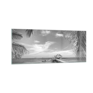 Schilderen op glas - Herinnering of droom? - 100x40 cm