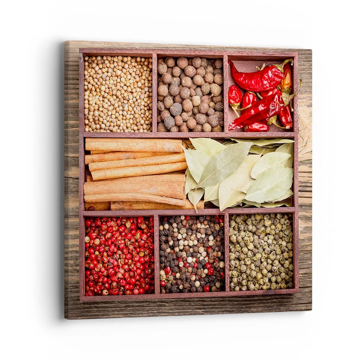 Schilderen op canvas - Volgorde van vormen, boeket van aroma's - 40x40 cm