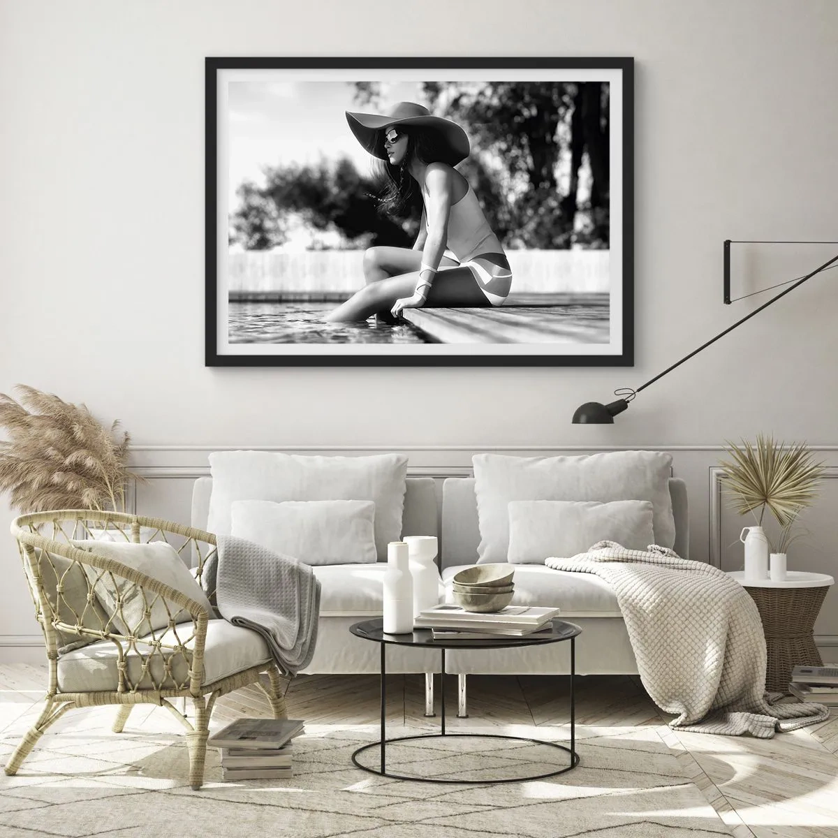 Poster in een zwarte lijst - Zomerdroom - 70x50 cm