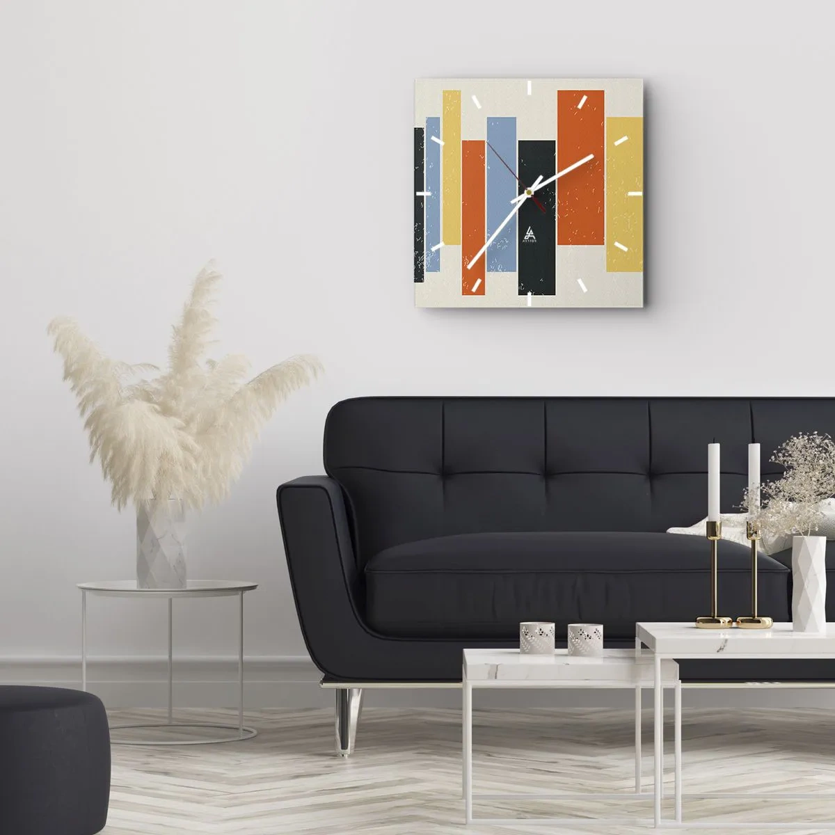 Wandklok - Klok - Muzieknotatie - 40x40 cm