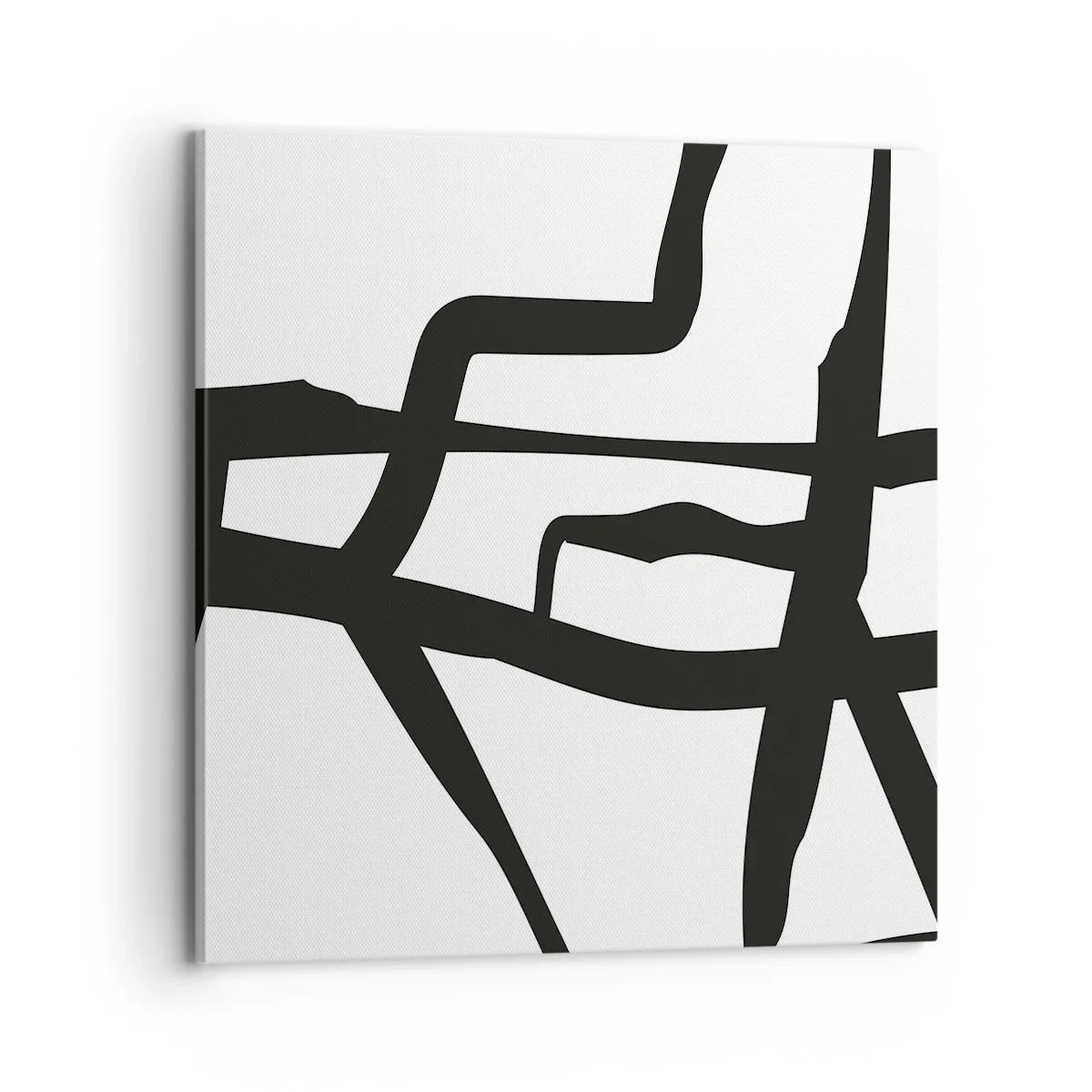 Schilderen op canvas - Zwart-wit ontwerp - 70x70 cm