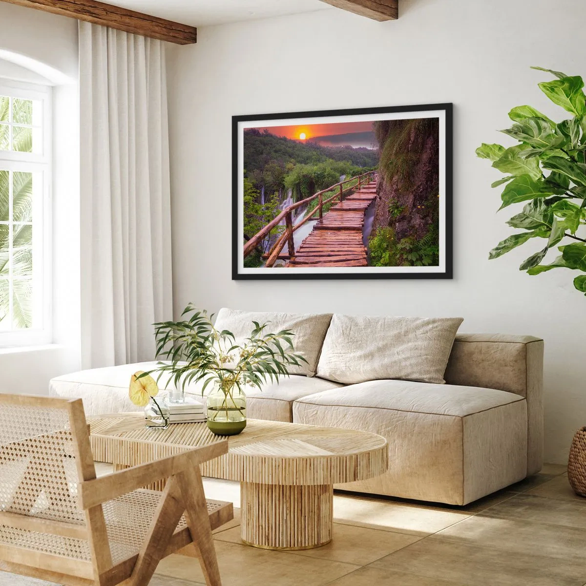 Poster in een zwarte lijst - Ongelooflijke schoonheid - 50x40 cm