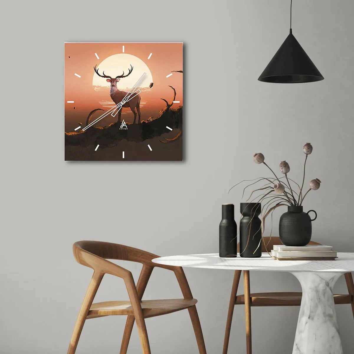 Wandklok - Klok - Deze nacht is anders dan alle andere - 30x30 cm