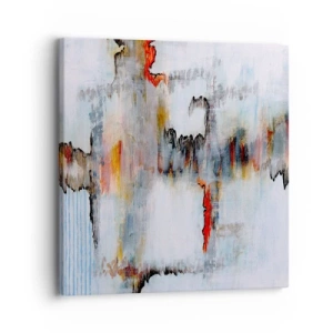 Schilderen op canvas - Een stok op het water - 30x30 cm