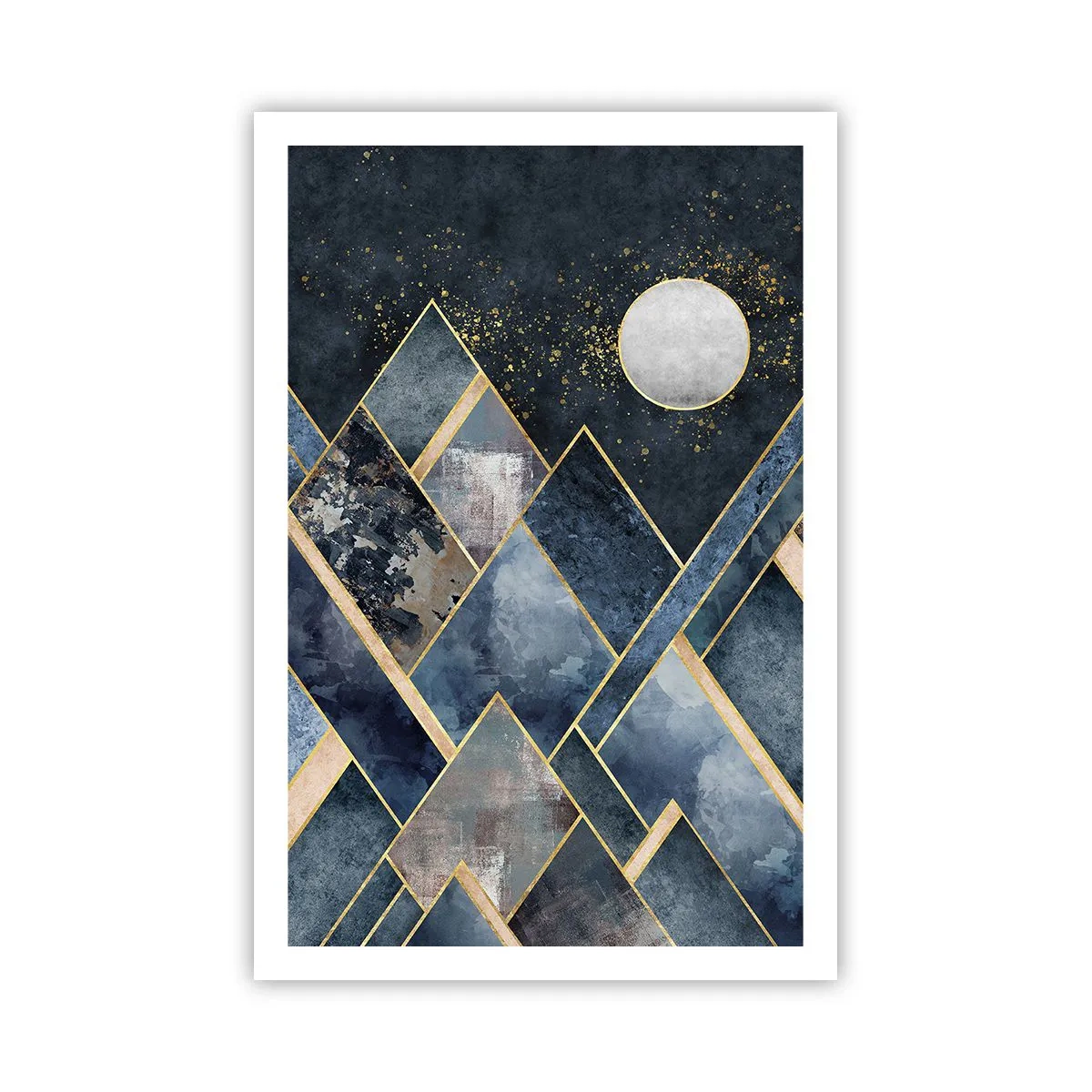 Poster - Geometrisch landschap - 61x91 cm