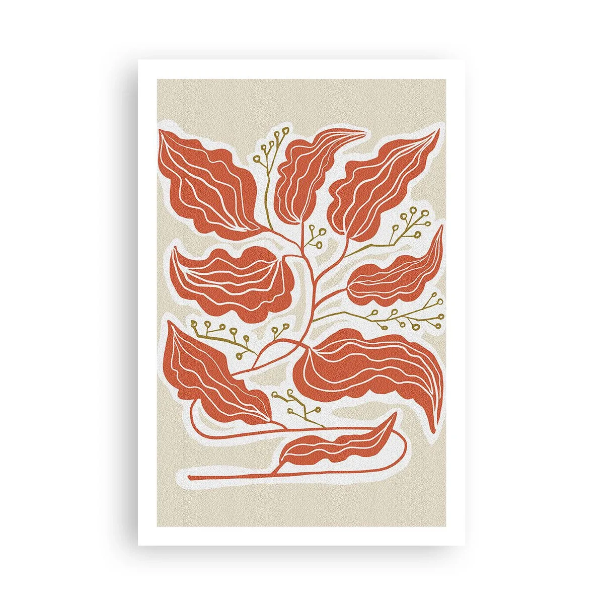 Poster - Folk en koraal - 61x91 cm