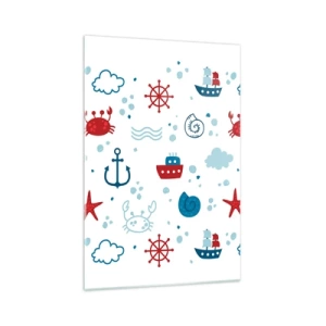Schilderen op glas - Zee sprookje - 70x100 cm