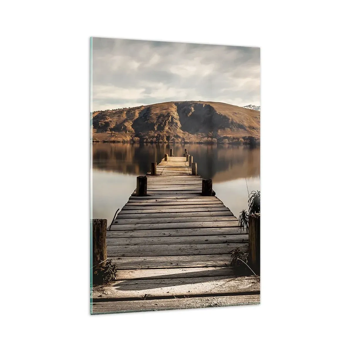 Schilderen op glas - Landschap in stilte - 80x120 cm