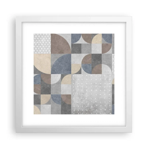 Poster in een witte lijst - Keramische fantasie - 30x30 cm