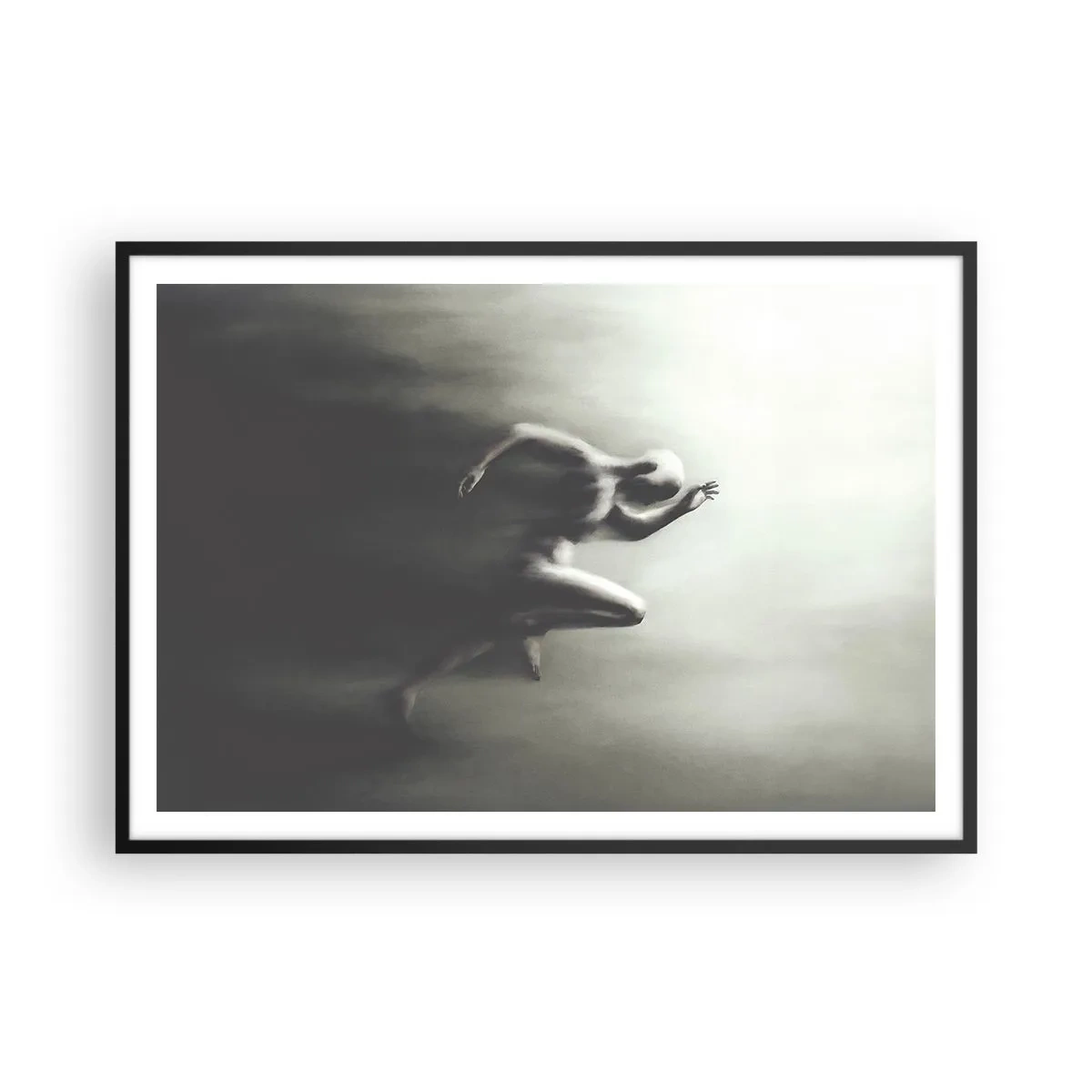 Poster in een zwarte lijst - Niet te stopen - 100x70 cm