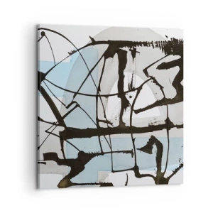 Schilderen op canvas - Toch blauw - 60x60 cm