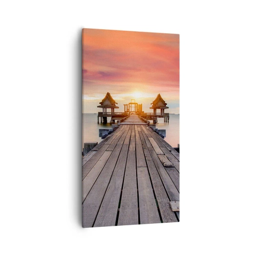 Schilderen op canvas - West in het Oosten - 55x100 cm