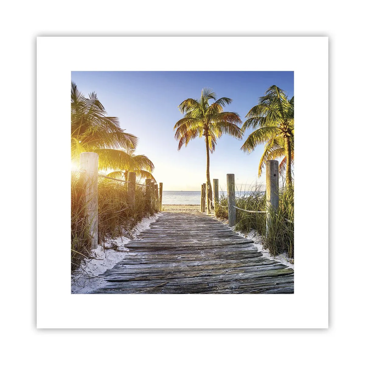 Poster - Rechtstreeks naar het paradijs - 30x30 cm