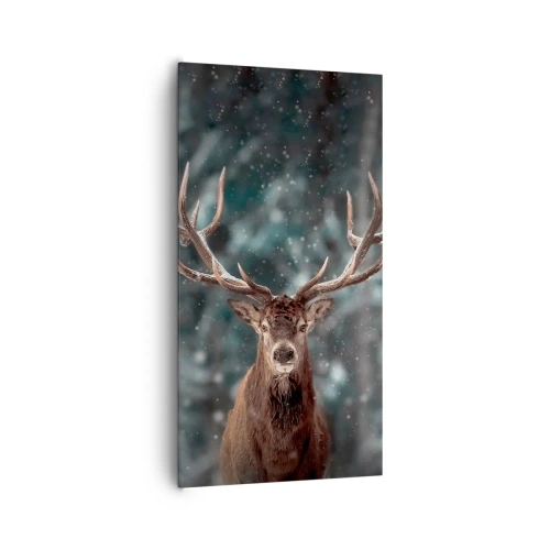 Schilderen op canvas - Gekroond tot koning van het bos - 65x120 cm