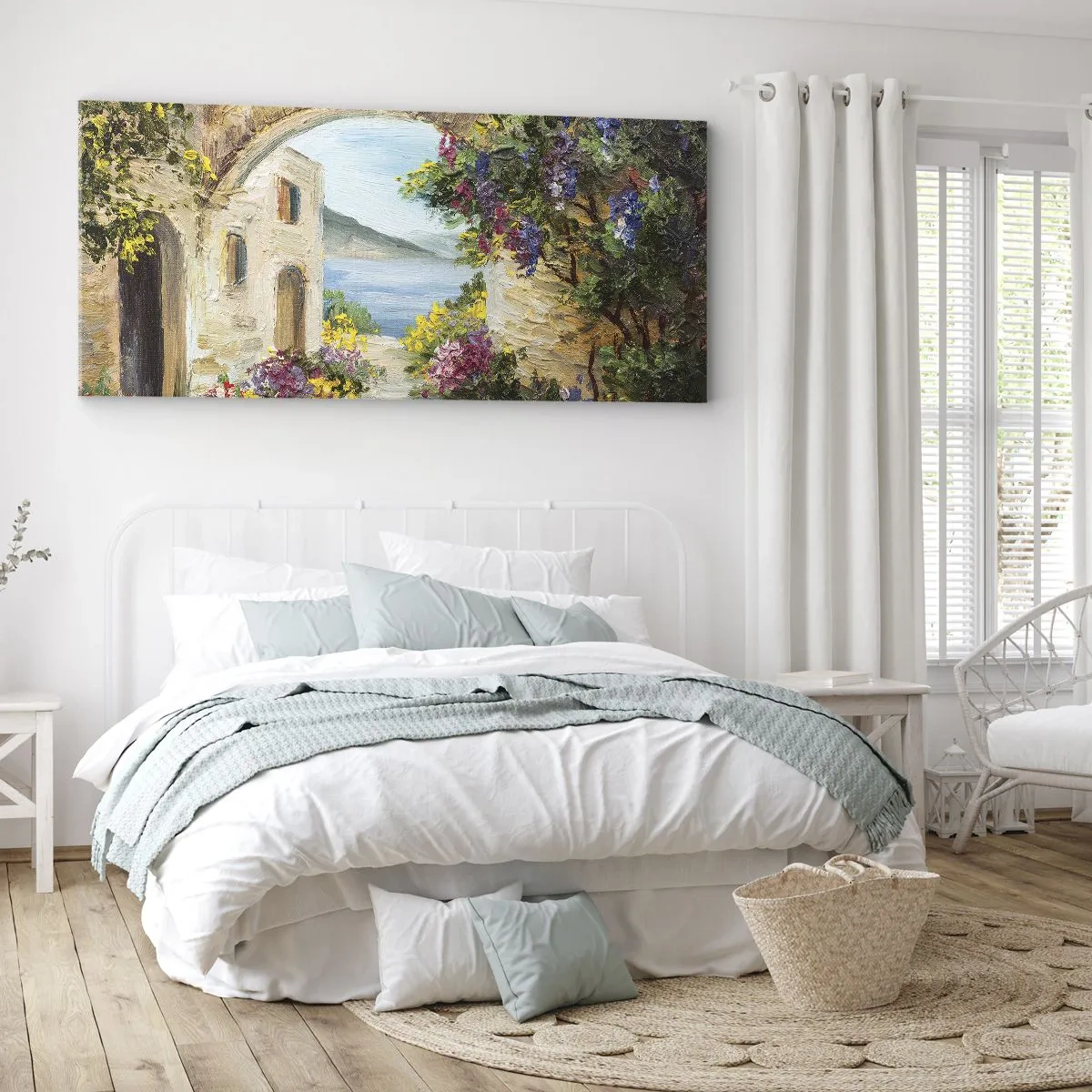 Schilderen op canvas - De charme van een kustprovincie - 160x50 cm