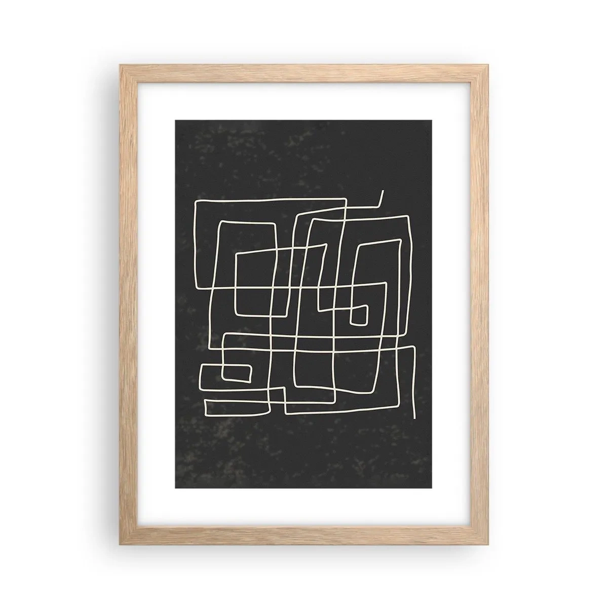 Een poster in een licht eiken lijst - Niet zo eenvoudig - 30x40 cm