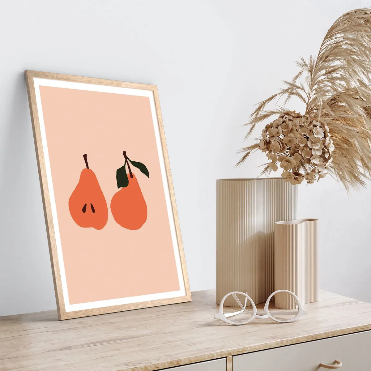 Een poster in een licht eiken lijst - Zoetheid zelf - 50x70 cm