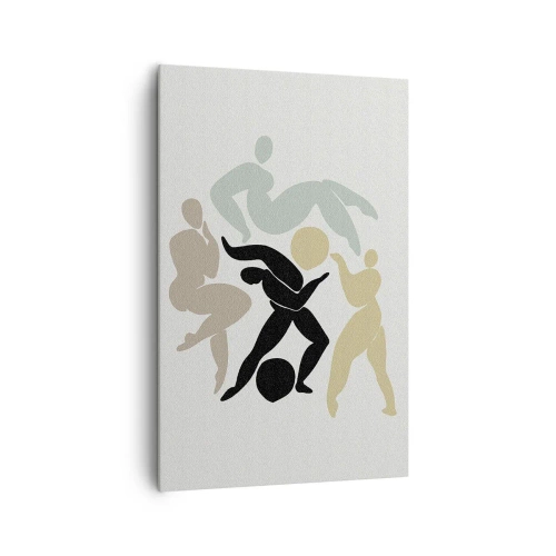 Schilderen op canvas - Beweging voor gezondheid en schoonheid - 80x120 cm