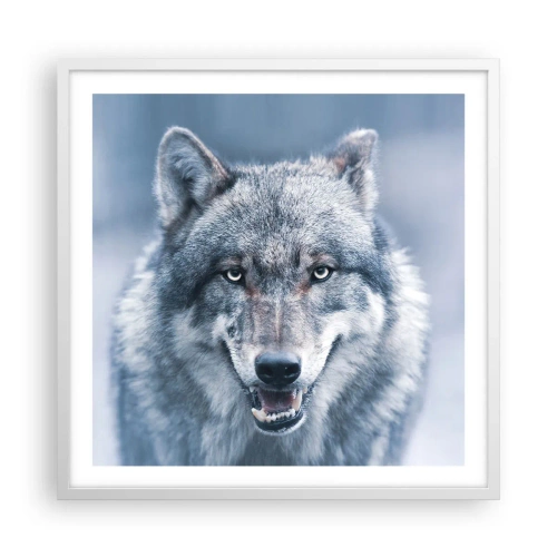 Poster in een witte lijst - Ga jij de uitdaging aan? - 60x60 cm