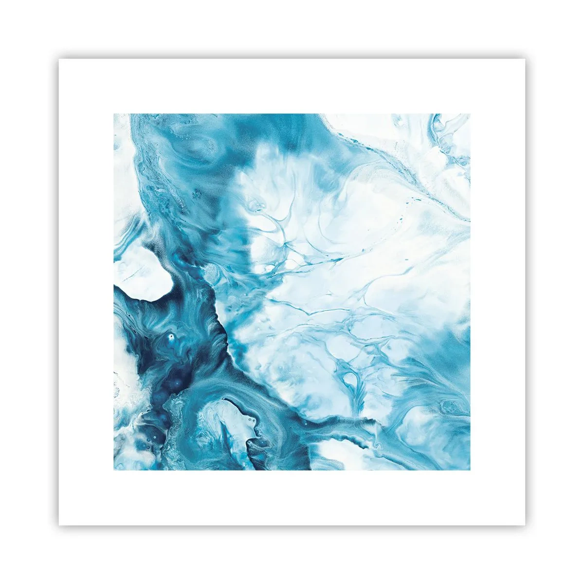 Poster - Blauw Concert - 30x30 cm