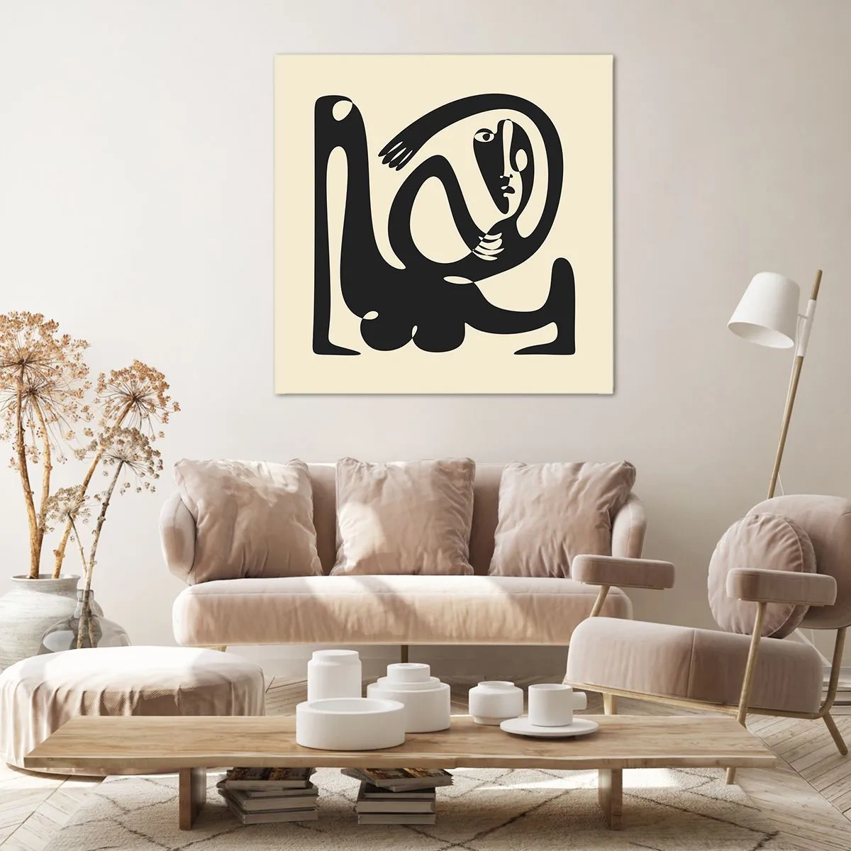 Schilderen op canvas - Bijna Picasso - 50x50 cm