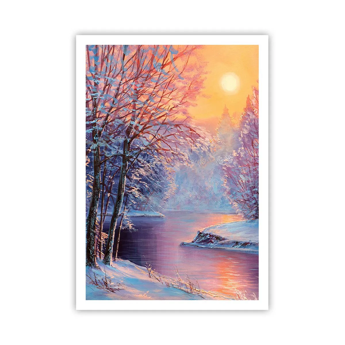 Poster - De kleuren van de winter - 70x100 cm