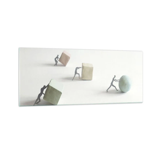 Schilderen op glas - Puur leven - 100x40 cm
