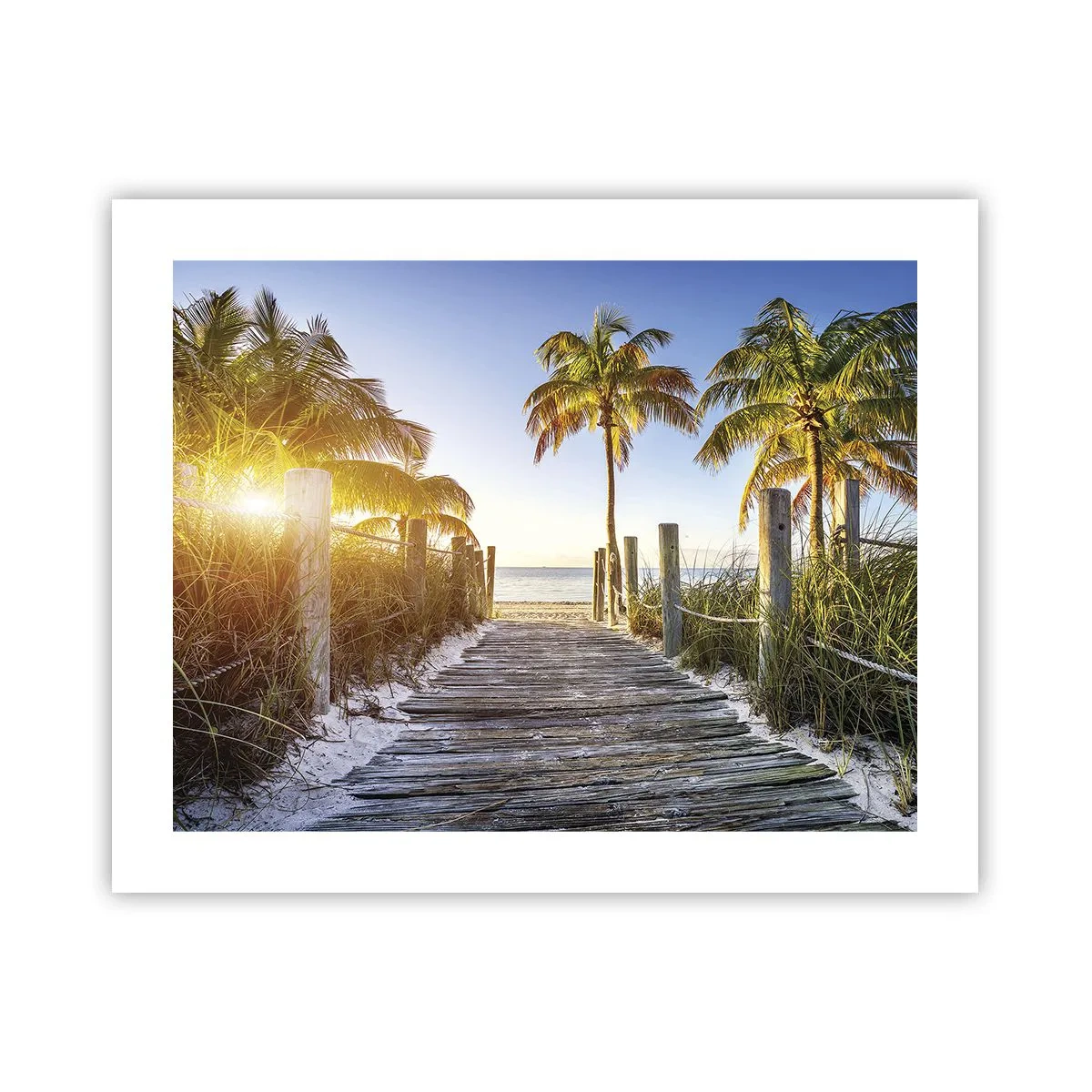 Poster - Rechtstreeks naar het paradijs - 50x40 cm