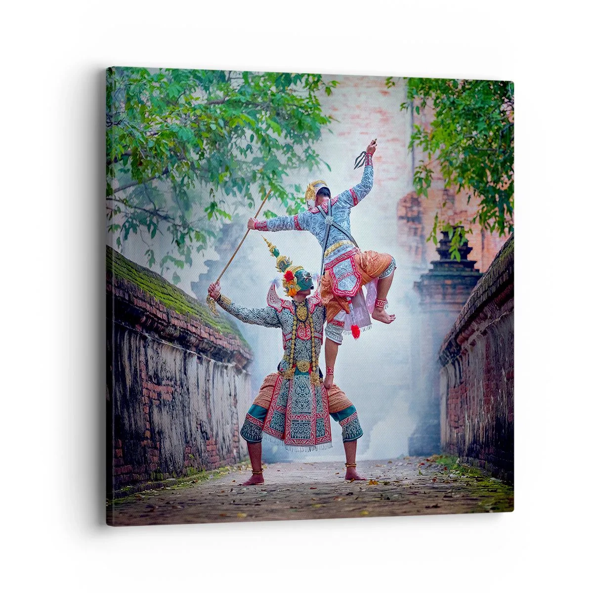 Schilderen op canvas - De dans is verwoestend mooi - 40x40 cm