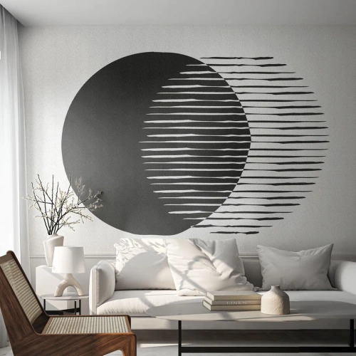 Fotobehang Premium Sand - Zijn alter ego - Zon, Wielen, Boho - 450x315 cm