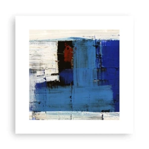 Poster - Het geheim van blauw - 30x30 cm
