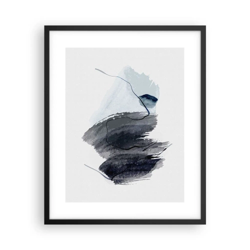Poster in een zwarte lijst - Intensiteit en beweging - 40x50 cm