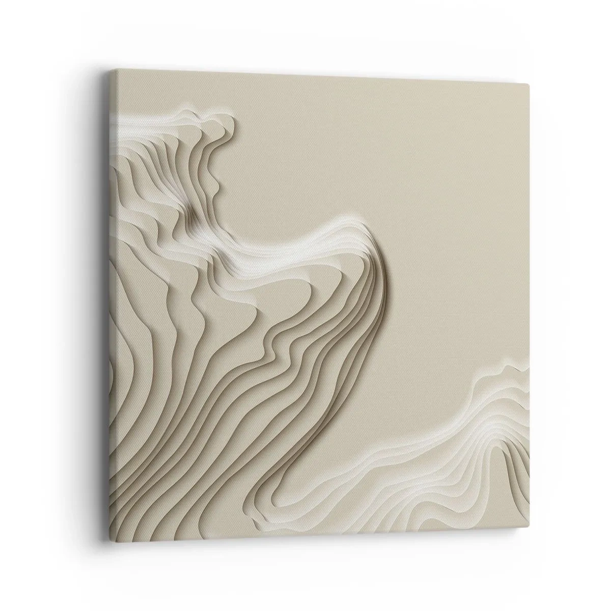 Schilderen op canvas - Kunst topografie - 40x40 cm