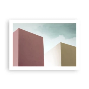 Poster - De geometrie van een zonnige zomer - 70x50 cm