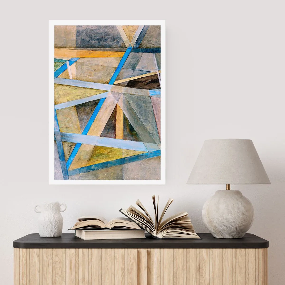 Poster - Recht of diagonaal? - 61x91 cm