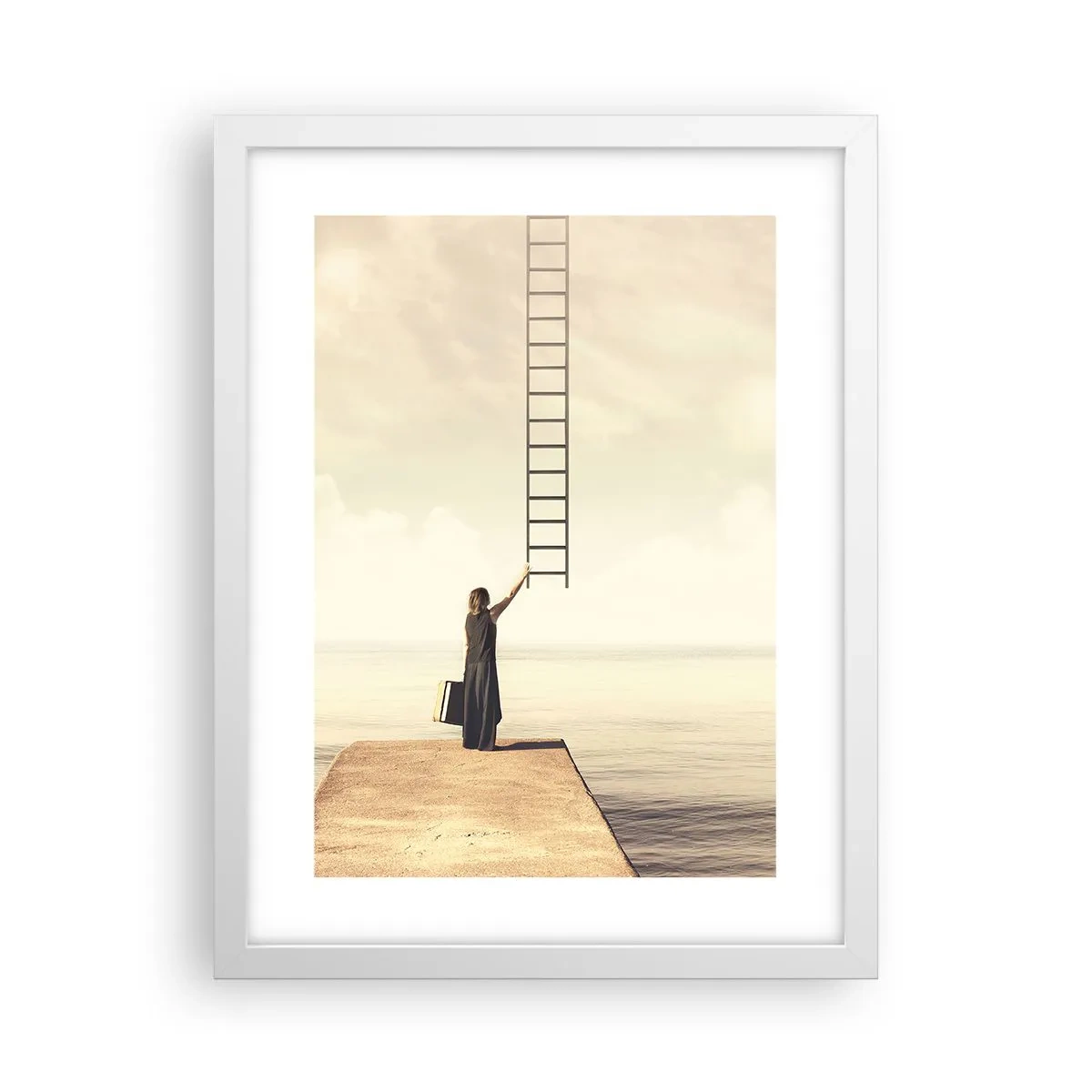 Poster in een witte lijst - Een magische reis - 30x40 cm