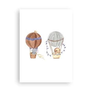 Poster - Vrienden onderweg - 50x70 cm