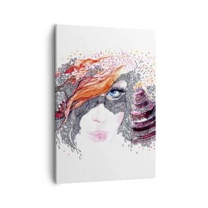 Schilderen op canvas - Elke dag is er een feestdag met haar - 50x70 cm