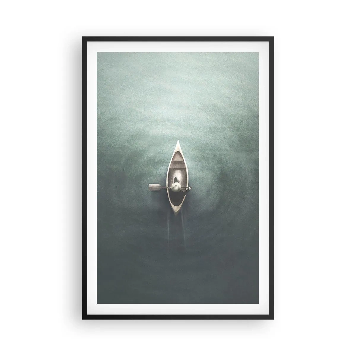 Poster in een zwarte lijst - Door het maanmeer - 61x91 cm