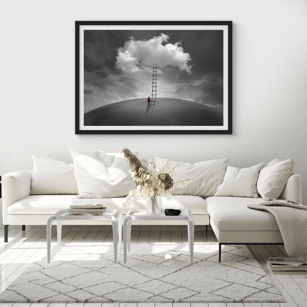 Poster in een zwarte lijst - Alles is mogelijk - 50x40 cm