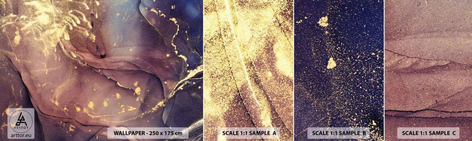 Fotobehang Staaltje Standard Eco - Materie en geest - Abstractie, Deel, Modern patroon - 100x30 cm