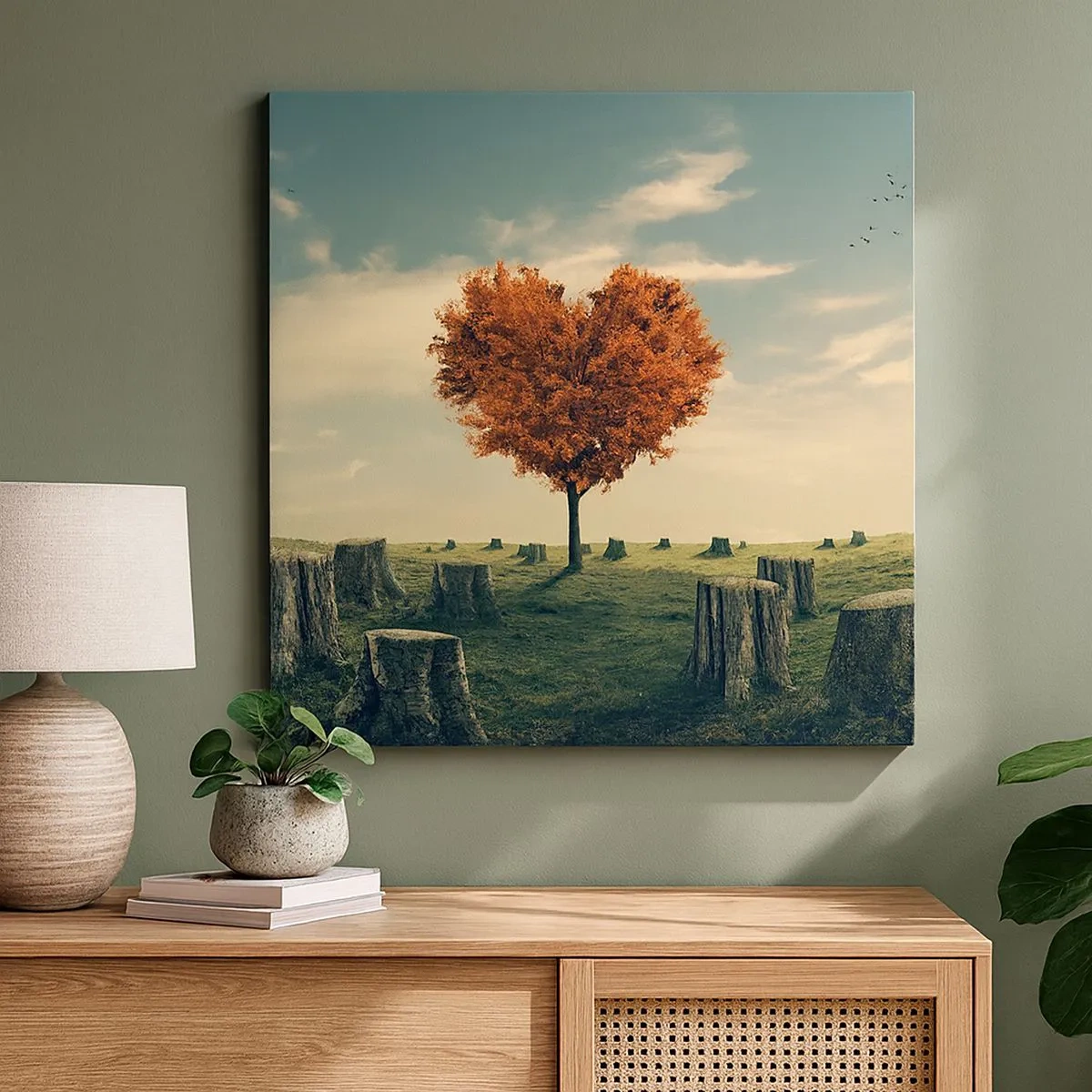 Schilderen op canvas - Er is nog steeds hoop - 30x30 cm