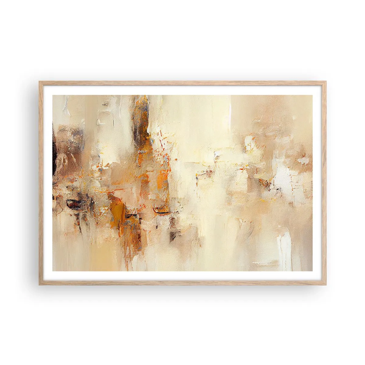 Een poster in een licht eiken lijst - Ziel van Amber - 100x70 cm