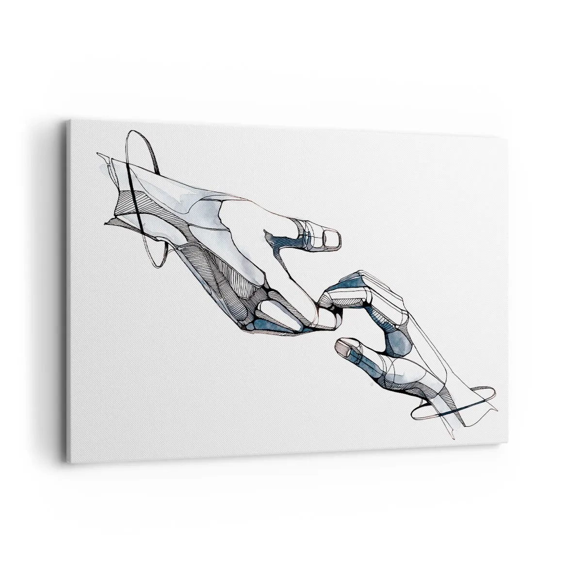 Schilderen op canvas - Een goed gebaar - 120x80 cm