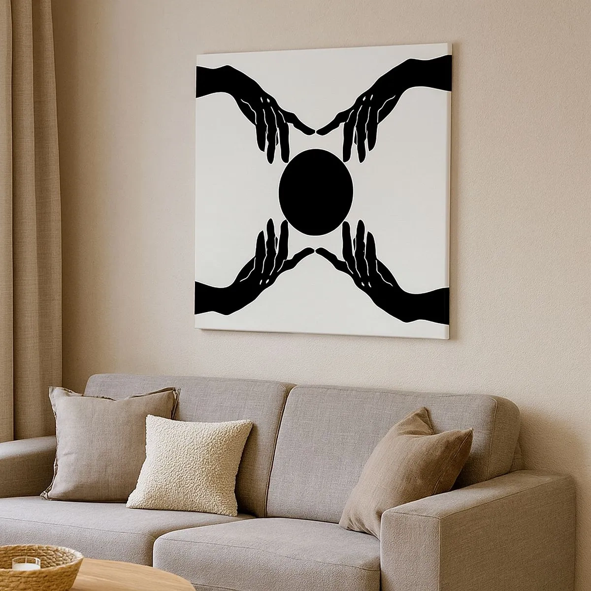 Schilderen op canvas - Geheim teken - 30x30 cm